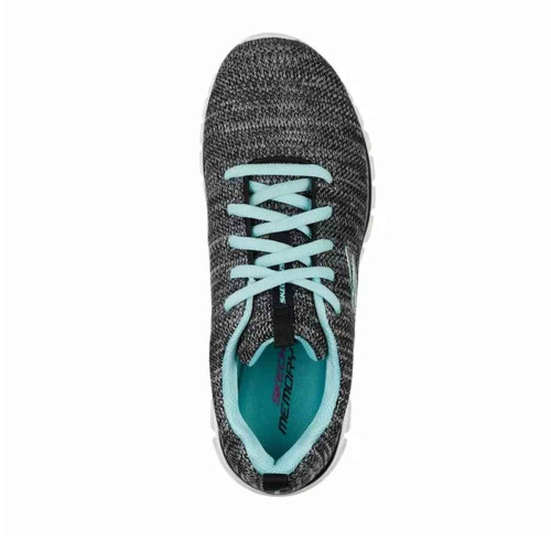 Zapatillas Skechers Graceful Twisted Fortune Negro Azul Mujer 12614 BKTQ