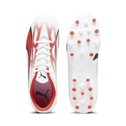 Zapatillas Puma Ultra Play Mg Blanco Rojo Hombre 107527-01