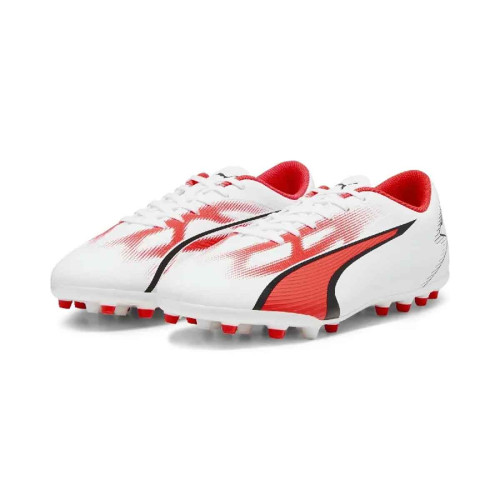 Zapatillas Puma Ultra Play Mg Blanco Rojo Hombre 107527-01