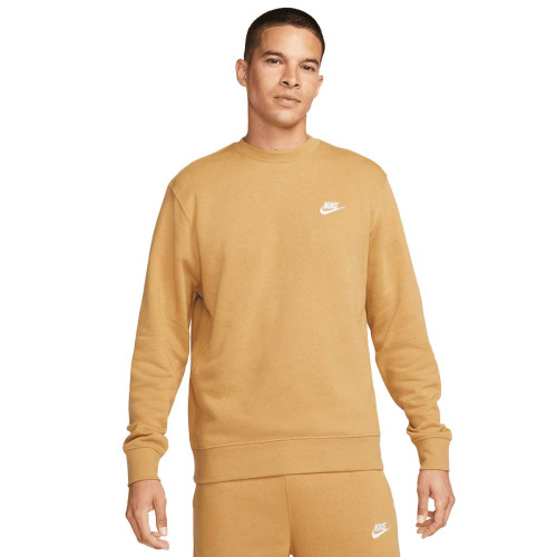 Sudadera Nike Sportwear Club Fleece Amarillo Camel Hombre BV2662-722