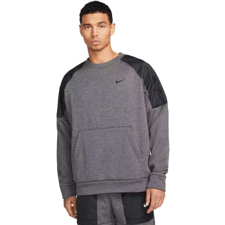 Sudadera Nike Therma Novelty Crew Gris Hombre...
