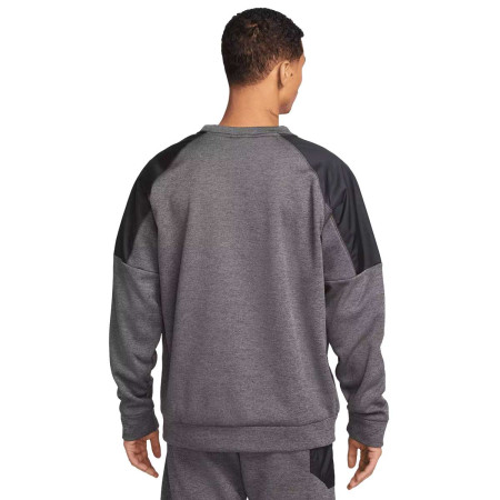 Sudadera Nike Therma Novelty Crew Gris Hombre...