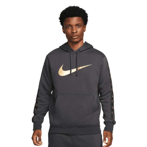 Sudadera Nike Sportswear Repeat Negro Dorado Hombre DX2028-070