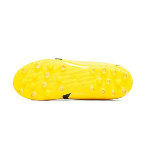 Botas Fútbol Puma Ultra Play MG Jr Amarillo Blanco Niño 107532-04