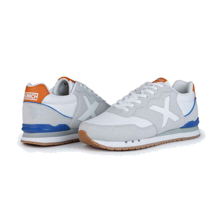 Zapatillas Munich Dash 222 Gris Blanco Hombre