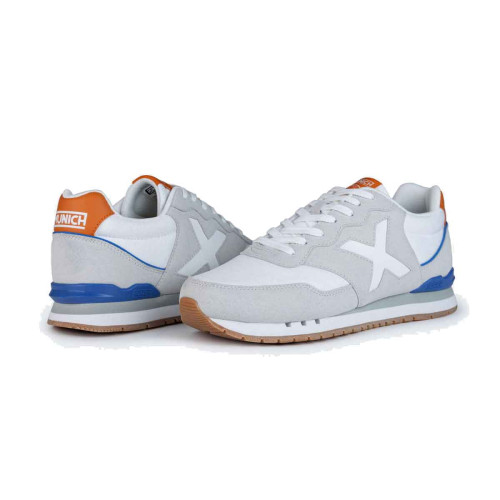 Zapatillas Munich Dash 222 Gris Blanco Hombre