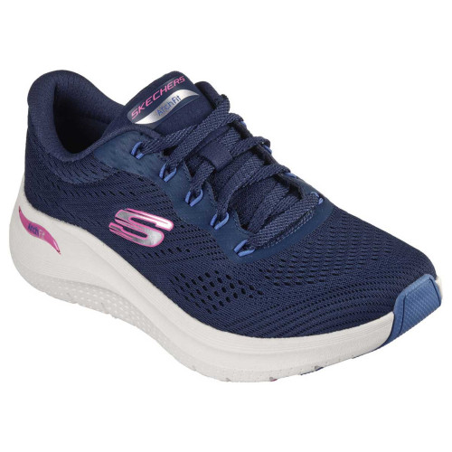 Zapatillas Skechers Arch Fit 2.0-Big League Azul Marino Rosa Mujer 150051-NVMT