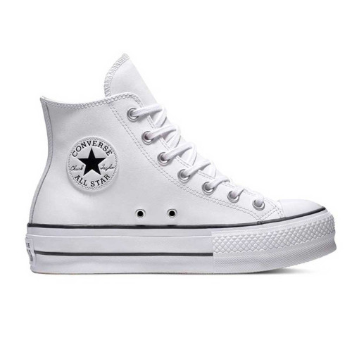 Zapatillas Converse Chuck Taylor All Star Leather High Top Blancas Piel Mujer 561676C