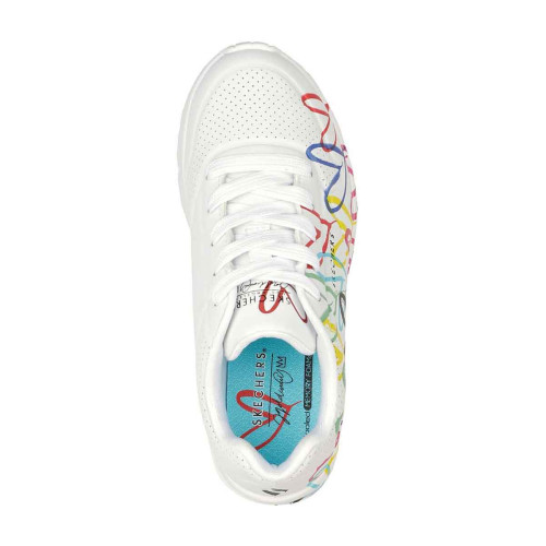 Zapatillas Skechers x JGoldCrown Uno Lite Spread the Love Blanco Niña Mujer 314064L-WMLT