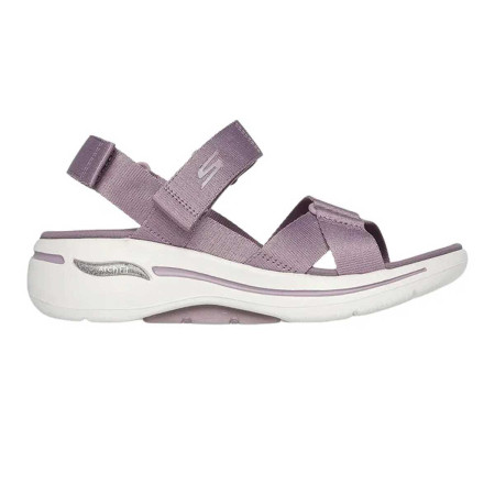 Sandalias Skechers Go Walk Arch Fit Lila Blanco...