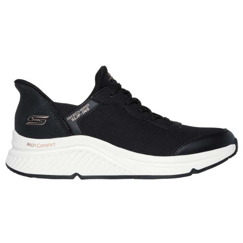 Zapatillas Skechers Slip-ins: BOBS Arch Comfort B Sweet A Look Negro Blanco Mujer 117627-BLK