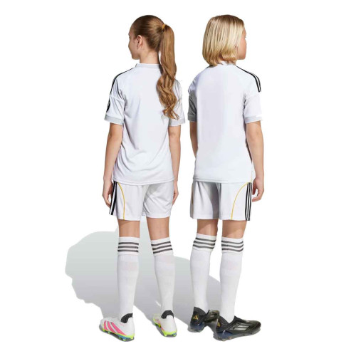 Equipación Adidas Real Madrid  Primera Equipación 2025/2026 Blanco Niño JN8889