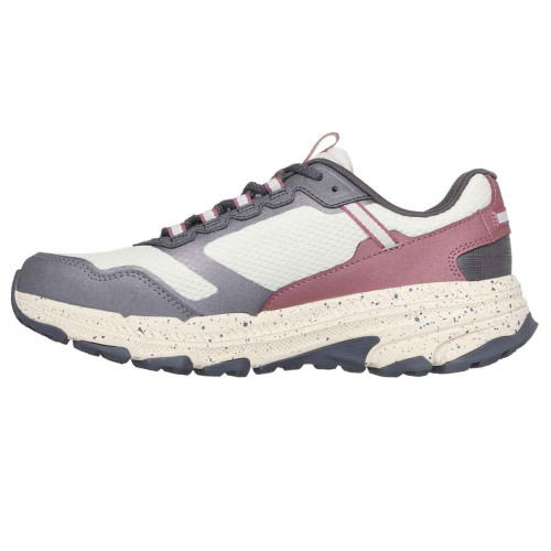 Zapatillas Skechers GO RUN Trail Altitude 2.0 Ravine Gris Rosa Trail Running Mujer 129525 NAT