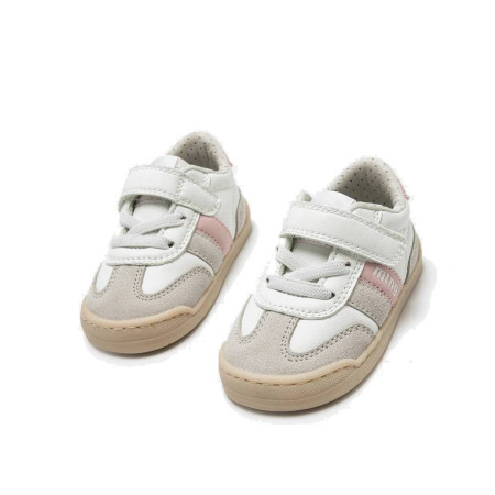 Zapatillas Mustang Free Baby Blanco Rosa Bebé...