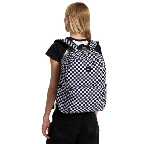 Mochila Vans Old School Check Negro Blanco Cuadros Clásica VN000H4XY28