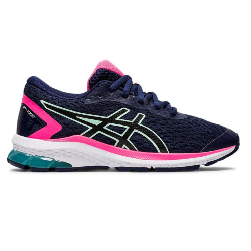 Zapatillas Asics GT-1000 1014A150-400 Azul Marino Fucsia Niños Unisex