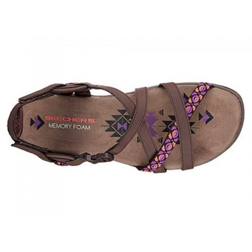 Sandalias Skechers Reggae Slim Vacay 40955 CHOC Marrón Mujer