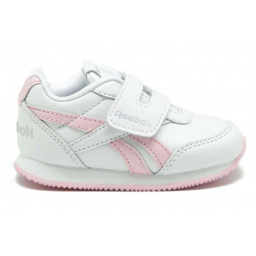 Zapatillas Reebok Royal Cljog DV9018 Blanco Rosa Velcro Niña